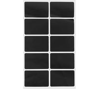 NOLITOY 10pcs Rectangle Blackboard Stickers Removable Chalkboard Labels for Mason Jars Bottles Storage Bins Reusable DIY Food and Bottle Labeling in Black