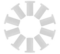 NOLITOY 10pcs Refrigerator Door Hinge Bushing Bearing Plastic Repair Kit for Home Appliance, White Colour with 7mm Diameter, Prevents Looseness and Ensures Smooth Operation