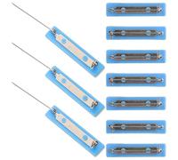NOLITOY 10Pcs Safety Bar Pins Adhesive Name Tag Pin Badge Crafting Backs Practical Comfortable Fit Plastic Foam Metal for Factory Displaying