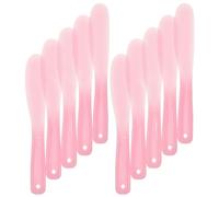 NOLITOY 10pcs Silicone Cosmetic Mixing Spatulas Durable Multi-function Makeup Tools for Blending Foundation Blush and Nail Polish Smooth Surface for Easy Mixing and Cleaning