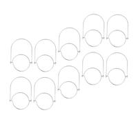 NOLITOY 10Pcs Stainless Steel Mason Jar Handles for Hanging Canning Jars Smooth Rounded Edges Glass Bottle Handles for Easy Carrying and Lantern Installation