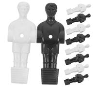 NOLITOY 10pcs Table Football Figures Replacement Foosball Player Models with Arms for Enhanced Realism White and Black Mini Dolls for Football Table Games for Home Parties and Social