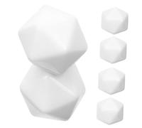 NOLITOY 10Pcs Unfinished Acrylic Dice Blank Cubes for DIY Painting Craft Board Game Teaching Tool Fine Motor Skill Development