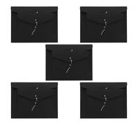 NOLITOY 10pcs Vintage Kraft Paper Document Folders with String Closure File Storage Bags for Home Office Filing Retro Style Card Holders and Paper Organizers