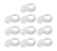 NOLITOY 10pcs Wide Mouth Bottle Caps Screw-pp Sealing Lids Four-Thread Milk Bottle Caps for Water