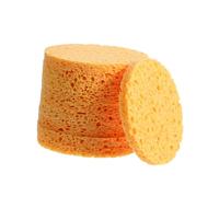 NOLITOY 10pcs Wooden Paddle Facial Wash Puff Natural Elliptical Cleansing Sponge Compressed Facial Sponges Makeup Remover Pad for Skin Care Tools Random Color