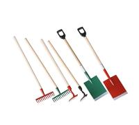 NOLITOY 12 Scale Miniature Garden Tools Set for Dollhouse Accessories, Wear-resistant Red and Green Mini Farm Tools, Suitable for Dollhouse Gardening Scenes and ’s Miniature Play