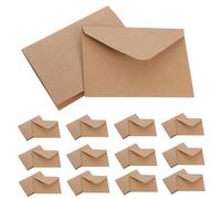 NOLITOY 120pcs Vintage Kraft Paper Cards and Envelopes Set with Blank Note Cards and Kraft Envelopes for Wedding Invitations Open When Letters Romantic Handwritten Messages