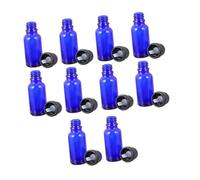NOLITOY 12pcs 10ml Blue Glass Essential Oil Bottles with Dropper Hole Caps for Aromatherapy, Perfume, and Liquid Storage, Suitable for Home and Travel Use