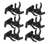 NOLITOY 12pcs Black Plastic Adjustable Kitchen Cabinet Legs Plinth Clips Furniture Leveler Raiser for Cabinets Feet Home Shop Hotel Use