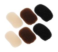 NOLITOY 12pcs Bump up Hair Clips for Volume Lightweight Hair Padding Clamps for Girls Easy to Use Styling Accessories in Black and Beige for Curly and Ponytail Hairstyles