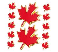 NOLITOY 12pcs Canada Day Maple Leaf Lapel Pin Metal Enamel Badges for Clothes Bags Hats Lightweight Durable Accessory for Patriotic Celebrations and Everyday Wear