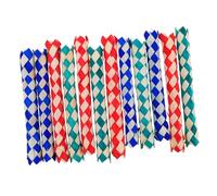 NOLITOY 12pcs Chinese Bamboo Finger Trap for Party Favors DIY Shred Chew Enhances Dexterity and Observation Skills Mixed Color for Boys