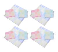 NOLITOY 12pcs Cotton Burp Cloths for, Absorbent Muslin Washcloths with Colorful Plaid Pattern, Soft and Breathable Burping Cloths for Newborns and