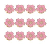NOLITOY 12Pcs Cute Cherry Blossom Brooch Pins for Women Dresses and Backpacks, Pink Alloy Small Flower Brooch Badge for ’ Uniforms and Bags