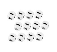 NOLITOY 12pcs Math Dice Educational Arithmetic Teaching Props for Classroom Home Learning Smooth Polished Creative Math Sign for Counting Games