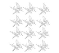 NOLITOY 12pcs Metallic Hollow Butterfly Hair Clips Moving Hair Barrettes for Women Decorative for Parties and