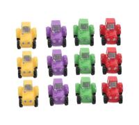 NOLITOY 12pcs Micro Tractor Dollhouse Scenery Props Micro Landscape Models Mini Farm Tractor Farm Scene Vehicles Mini Resin