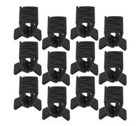 NOLITOY 12pcs Mini Black Hair Claw Clips for Thin Hair Portable Non-slip Plastic Jaw Clamps with Strong Hold Gentle Small Clips for Women Teens Daily Styling and Travel Use
