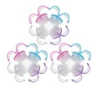 NOLITOY 12pcs Portable Nail Cleaning Brushes for Nails and Pets Compact Plastic and Nylon round Bristle Brushes for Effective Mess-free Care at Home or Professional Manicure Salons