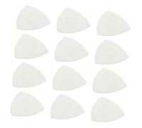 NOLITOY 12pcs Professional Nylon Guitar Picks with Anti-slip Grip for Electric Guitar Ukulele Practice Transparent Plectrums