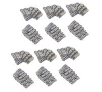 NOLITOY 12pcs Resin Mini Stone Steps for Bonsai Stairs Ornament Lightweight Stairs Model with Curved and Straight Designs Micro Landscape Accessory for Doll Decor