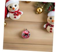 NOLITOY 12pcs Shatterproof Red Christmas Tree Baubles Lightweight Plastic Holiday Ornaments for Xmas Wedding Halloween Birthday Decorations Reusable Seasonal Tree Balls