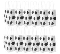 NOLITOY 12pcs Sports Ball Pattern Gift Bags with Handles Small Kraft Paper Treat Bags for Party Favors Decorative Football and Basketball Design Sturdy and Easy to Carry for Gifts and