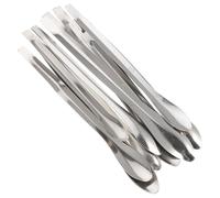 NOLITOY 12pcs Stainless Steel Lab Measuring Spoons Set, Sampling Scoop for Laboratory Use, Precision Experiment Measuring Spoon Kit