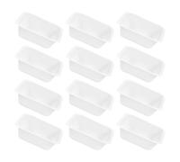 NOLITOY 12pcs White Plastic Weighing Plates for Lab Use with Versatile Applications and Easy to Clean Design Suitable for Pharmaceutical Preparations and Laboratory Experiments