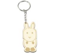 NOLITOY 12pcs Wooden Cartoon Animal Keychains Set, Carved Pendant DIY Key Chain for, Creative Mixed Animal Design Accessories