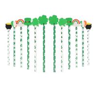 NOLITOY 12pcs Wooden Hb Graphite Pencils with Eraser Tips for ’ Writing and Drawing, Mixed Irish Festival Styles, School and Student Supplies for Daily Use Random Style