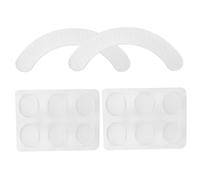 NOLITOY 14pcs Silicone Drum Snare Mute Mats Self-adhesive Dampening Pads for Practice Pad Drumming Black Felt Material