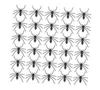 NOLITOY 150pcs Realistic Fake Spider Prank Props Non Toxic Plastic Halloween Decorations for Parties Scary Trick Animals for Haunted Houses and Spooky Events