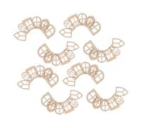 NOLITOY 150pcs Unpainted Mini Window Wooden Fairy Door DIY Craft Accessories for Dollhouse Garden Tree Decoration Blank Natural Wood Fairy Garden Doors and Windows for Creative Outdoor Art