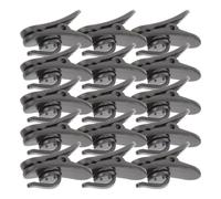 NOLITOY 15pcs Black Abs Microphone Clip for Lapel Mic with Versatile Use and Damage Resistant Design, for Presentations and Recordings, Small Plastic Mic Cable Clamp for Secure Wire
