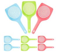 NOLITOY 15PCS Cat Litter Scoop Set with Fine Hole Plastic Mesh, Small Sifting Pet Poop Scooper for Cats and Dogs, Multi-Color (Pink, Blue, Green) for Litter Box Cleaning and Waste Removal