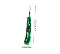 NOLITOY 15pcs Cat Teaser Wand Replacement Tassel with Bell Flexible Portable Heads for Indoor Cats Bright Colors to Attract and Exercise Kitten Plaything Random Color