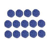 NOLITOY 15pcs Dark Blue Wicker Rattan Balls for DIY Craft Hanging Vine Ornaments Tree Ball Decorations for Kindergarten Hotel Bar Home Living Decoration