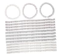 NOLITOY 15pcs Doll False Eyelashes Pack 0.8cm Simulated Decorative Eyelash Strips for Diy Crafts and Doll Accessories in Black, Brown, Tea Shades