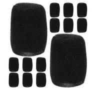 NOLITOY 15pcs Microphone Foam Covers Mic Windscreen Sponge Elastic Sleeve for Handheld Microphones Windproof Protective for Ktv Events