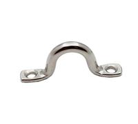 NOLITOY 15pcs Stainless Steel U-shaped Kayak Eye Straps Boat Deck Hardware for Canoe Dinghy Yacht Grab Handle Loops