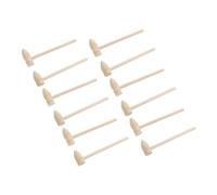 NOLITOY 16Pcs Mini Wooden Mallets for Small Pounding Mallet with Long Handle for Cracking Shellfish Educational Wooden Hammers for Hand-Eye Coordination and Dexterity Development