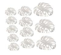NOLITOY 19Pcs Metal Turtle Leaf Decoration Tropical Faux Foliage with Large Medium Small Leaves Outdoor Garden and Table Decor for Rustic Farmhouse and Modern Style Home and Party Use