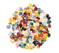 NOLITOY 1bag Agate Stones for Fish Tank and Garden Decor Polished Pebbles for Aquariums Bonsai and Landscaping Smooth Decorative Gravel for Indoor and Outdoor Use
