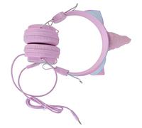 NOLITOY 1pc Cartoon Unicorn Headphone Lovely Headset with Microphone for Pink Retractable Design Compatible with Tablet Phone Computer for School Travel