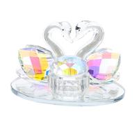 NOLITOY 1pc Elegant Swan-shaped Nail Art Crystal Liquid Cup for Mixing Nail Polish and Powder for Manicure Easy to Clean and Use Salons Home Decor