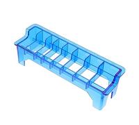 NOLITOY 1pc Hair Clipper Comb Organizer Professional Guide Comb Storage Holder Box for Hair Tools and Easy to Clean for Barbershop and Home Use Transparent Design