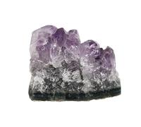 NOLITOY 1pc Natural Uruguay Amethystine Crystal Cluster Irregular Shape Desktop Decor for Home Office Bedroom Calming Wealth Energy
