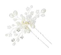 NOLITOY 1pc Shaped Bride Hair Pin Pearl Rhinestone Decor Elegant Wedding Headdress for Brides Bridesmaids Flower Girls Sparkling Hair Accessory for Unforgettable Moments